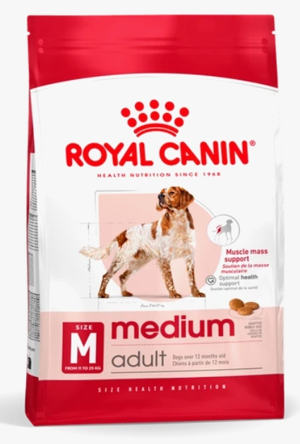 [8000814] Royal Canin - Dry Food - Medium Adult Dogs - 4 KG