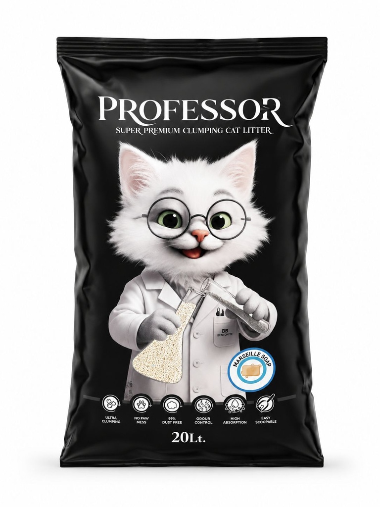 [C-PM 8684990904542] Professor - Cat Litter - 20 L - Marseille Soap