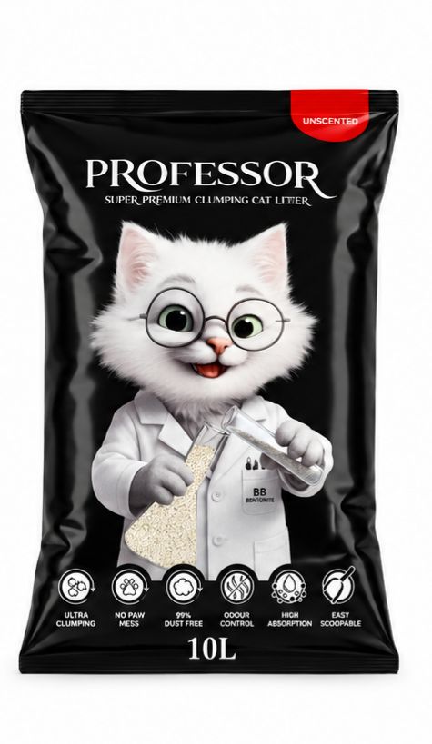 [8000831] Professor - Cat Litter - 10 L - Unscented