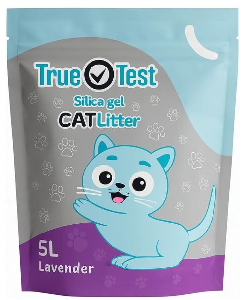 [8000838] True Test - Cat Litter - Silica Gel - 5 L - Lavender