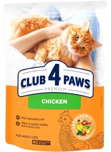 [8000844] Club 4 Paws - Dry Food - For Adult Cats - 2 Kg - Chicken