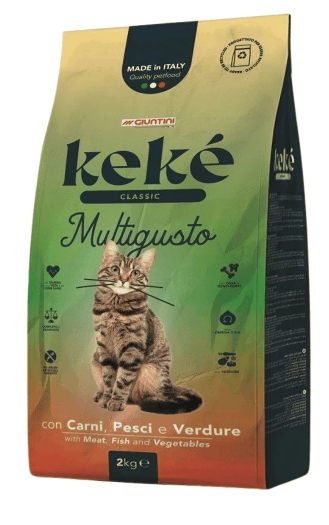 [8000857] KeKe - Multigusta - Dry Food - For Adult Cats - 2 kg - Classic