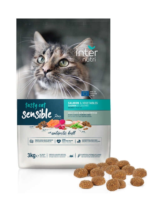 [8000864] Internutri - Dry Food - For Adult Cats - 3 kg - Sensible - Salmon