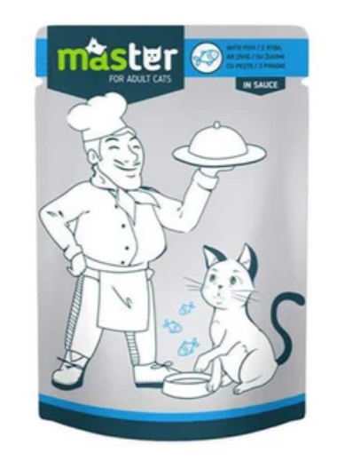[8000874] Master - Cat Food - For Adult - Pouch 80 gm - Fish