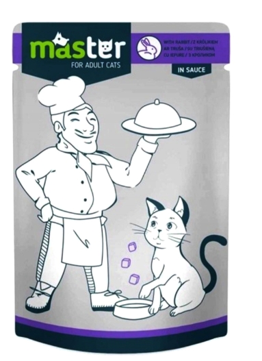 [8000875] Master - Cat Food - For Adult - Pouch 80 gm - Rabbit