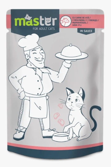 [8000877] Master - Cat Food - For Adult - Pouch 80 gm - Carne Veal