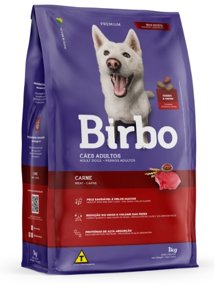 [8000885] Birbo - Dry Food - For Adult Dogs - 1 kg - Meat