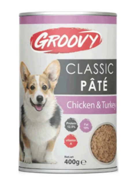 [1530] Groovy - Can 400 gm - Adult Dogs - Chicken & Turkey
