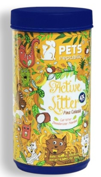 [ck - 00017] Pets Republic - Cat Litter Deodrizer Powder - 500 gm - Pina Colada
