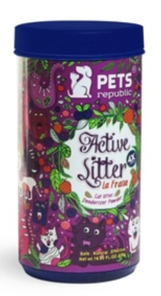 [ck - 00019] Pets Republic - Cat Litter Deodrizer Powder - 500 gm - La Fraise