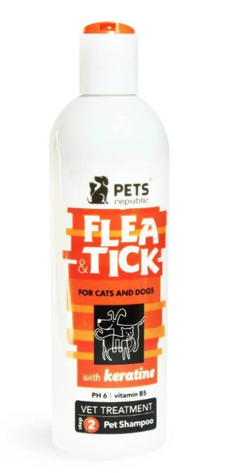 [ck - 00022] Pets Republic - Flea + Tick - With Keratine