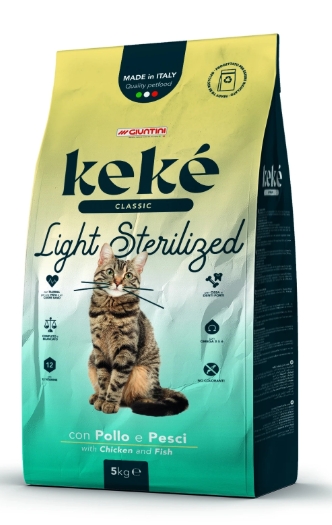 [dkp-00012] KeKe - Dry Food - For Adult Cats - 5 kg - Classic - Light Sterilised