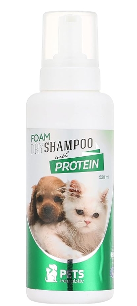 [cdp-00002] Pets republic Dry Foam Shampoo Protein 520ml