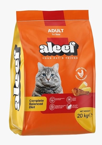 [da-00001] Aleef - Dry Food - For Adult Cats - 20 kg - Animal Proten
