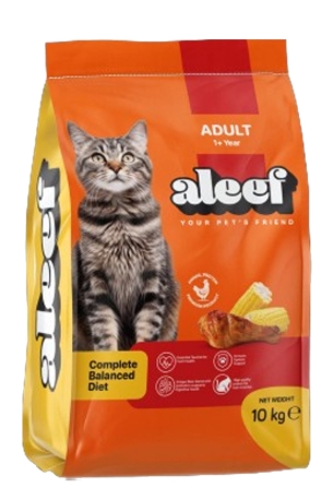 [da-00003] Aleef - Dry Food - For Adult Cats - 10 kg - Animal Proten