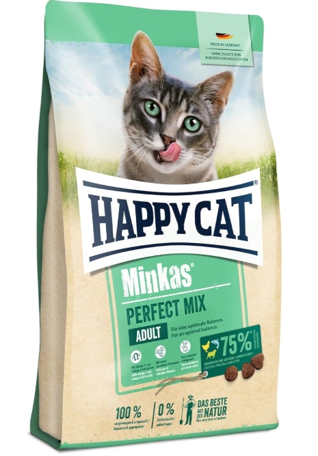 [dh-00001] Happy Cat - Dry Food - For Adult Cats - 1.5 kg - Minkas - Perfect Mix