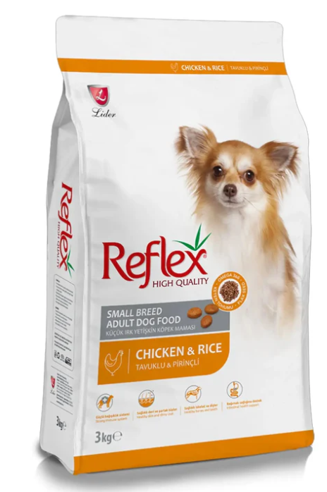 [dr-000017] Reflex - Dry Food - For Adult Dogs - 3 kg - Small Breed - Chicken & Rice