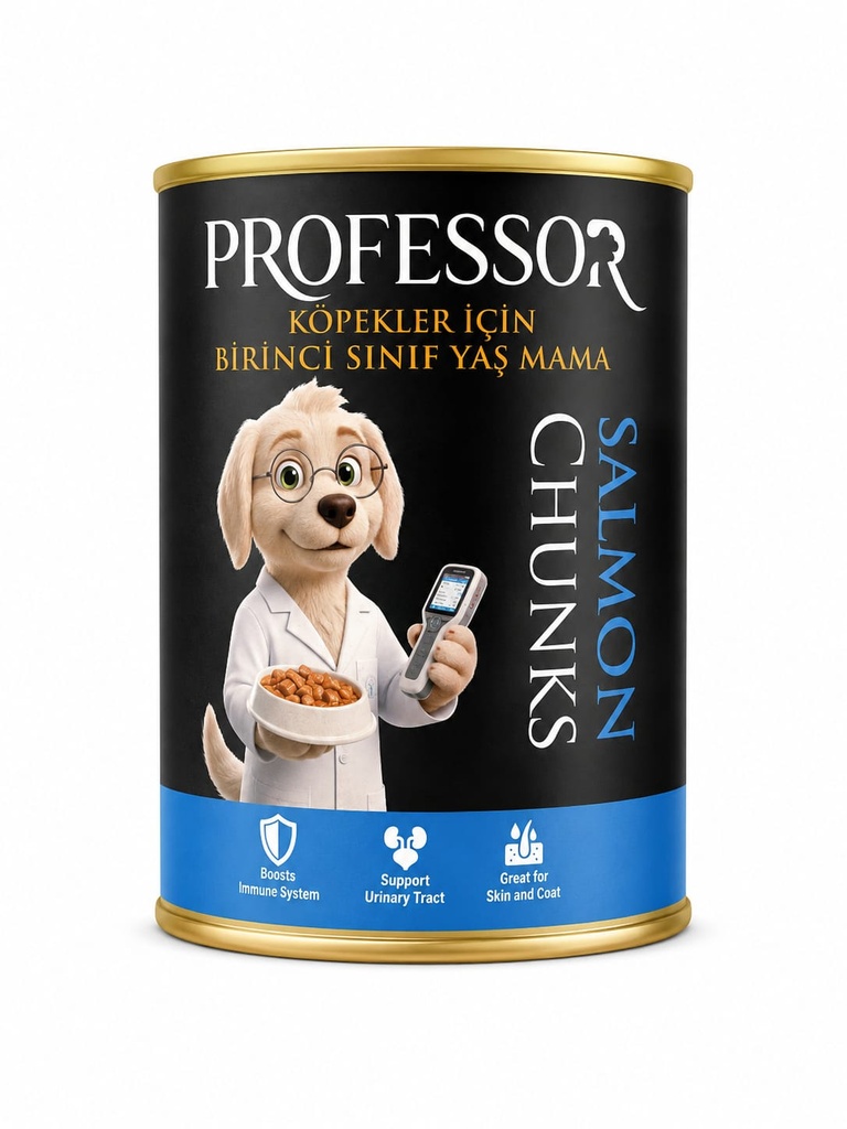 [2990] Professor Chunks Can Food For Adult Dog - Salmon 400 GM