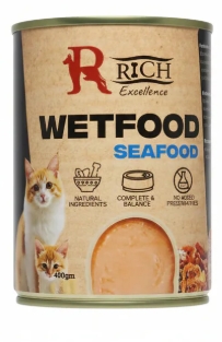 [67000] Rich Excellence Cans Wet Food Cat 400G - Seafood