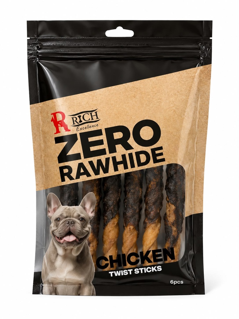[87000] Zero Chicken Twiest Sticks 6 PCs with Chicken