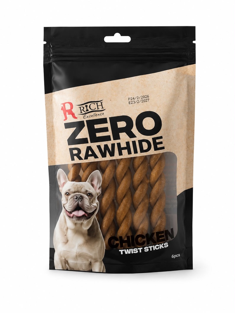 [91000] Zero Chicken Twiest Sticks 6 PCs