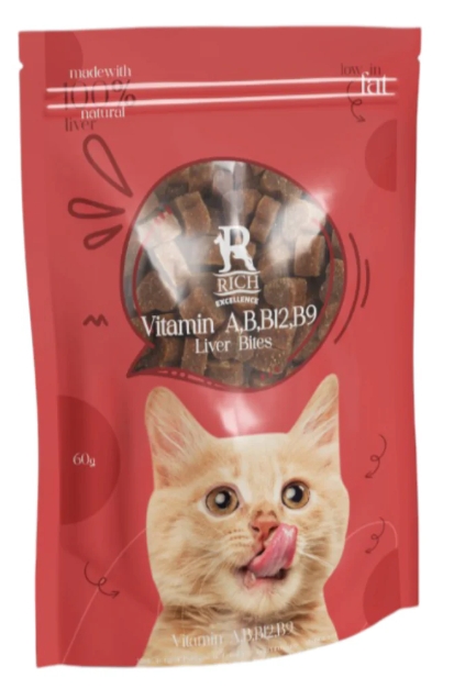 [100008] rich Cat Bites - Liver 60g
