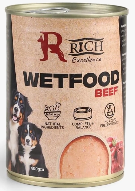 [62000] Rich Excellence Cans Wet Food Dog 400G - Beef