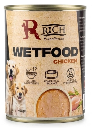 [63000] Rich Excellence Cans Wet Food Dog 400G - Chicken