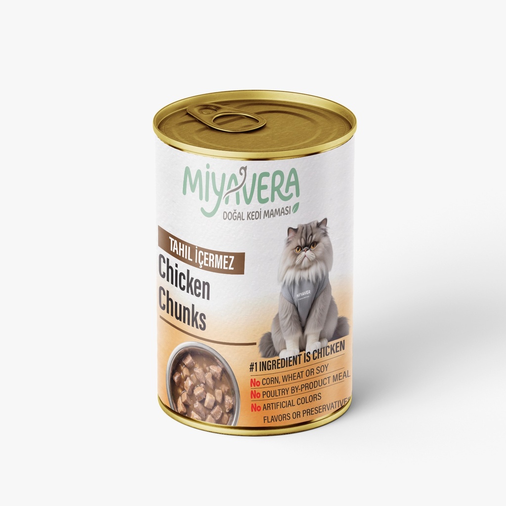 [3043] Miyavera Chunks Can Food For Adult Cat Chicken 400 GM