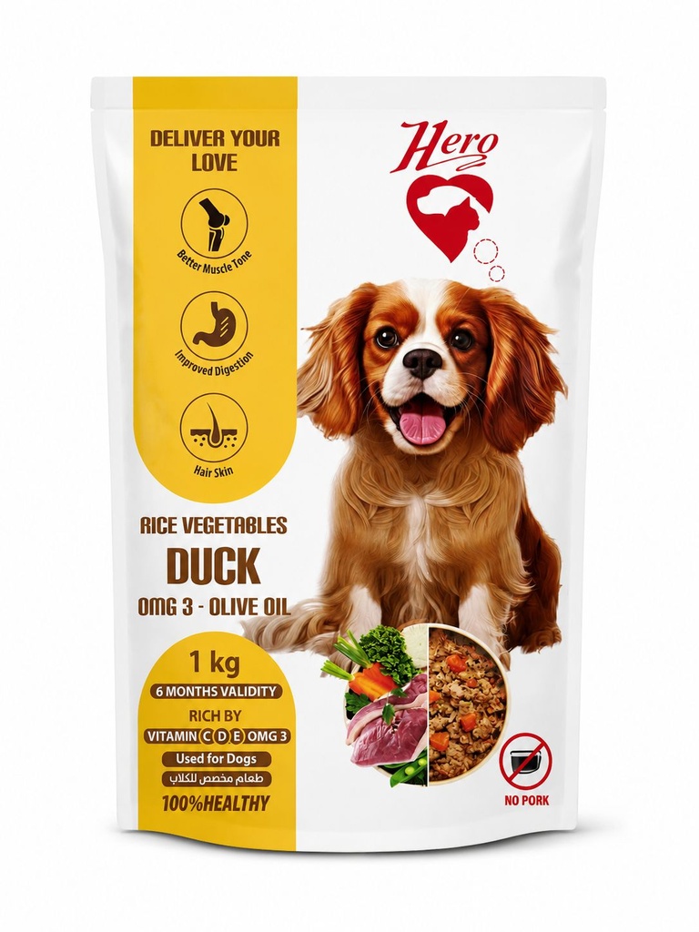 [hd00004] hero dog Duck 1 Kg