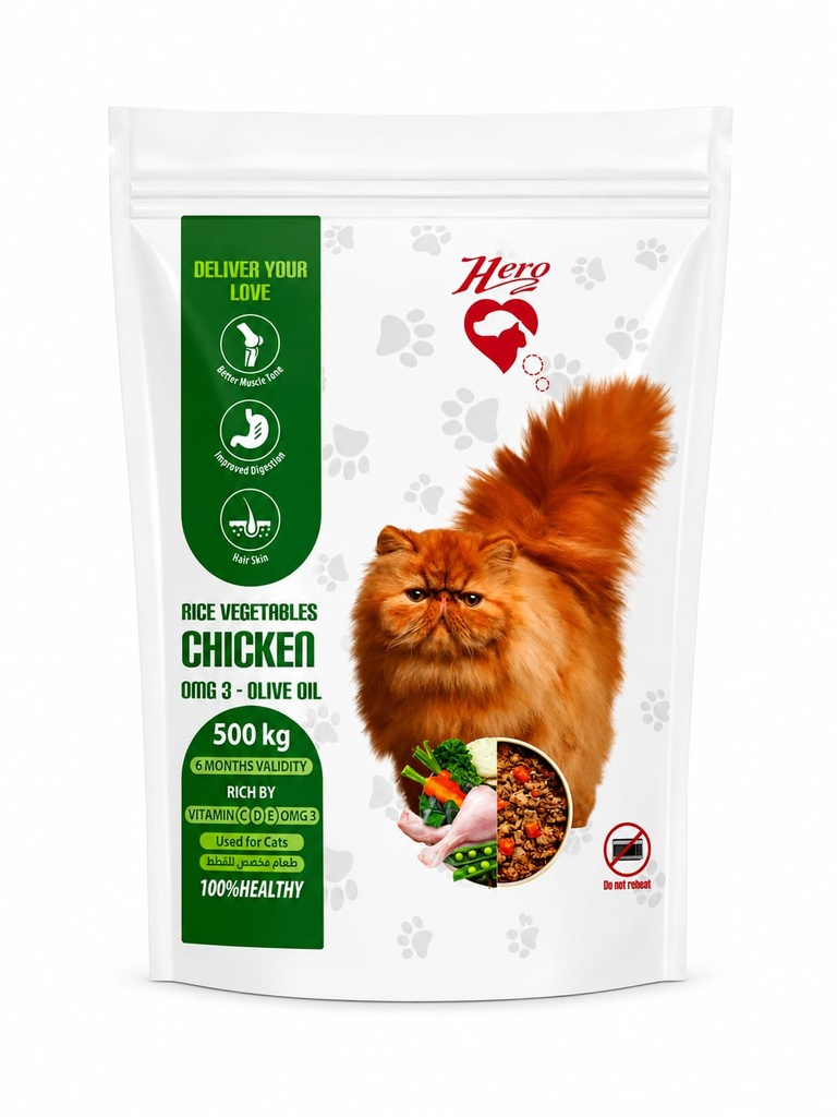 [hc00001] hero cat  Chicken 500 gm