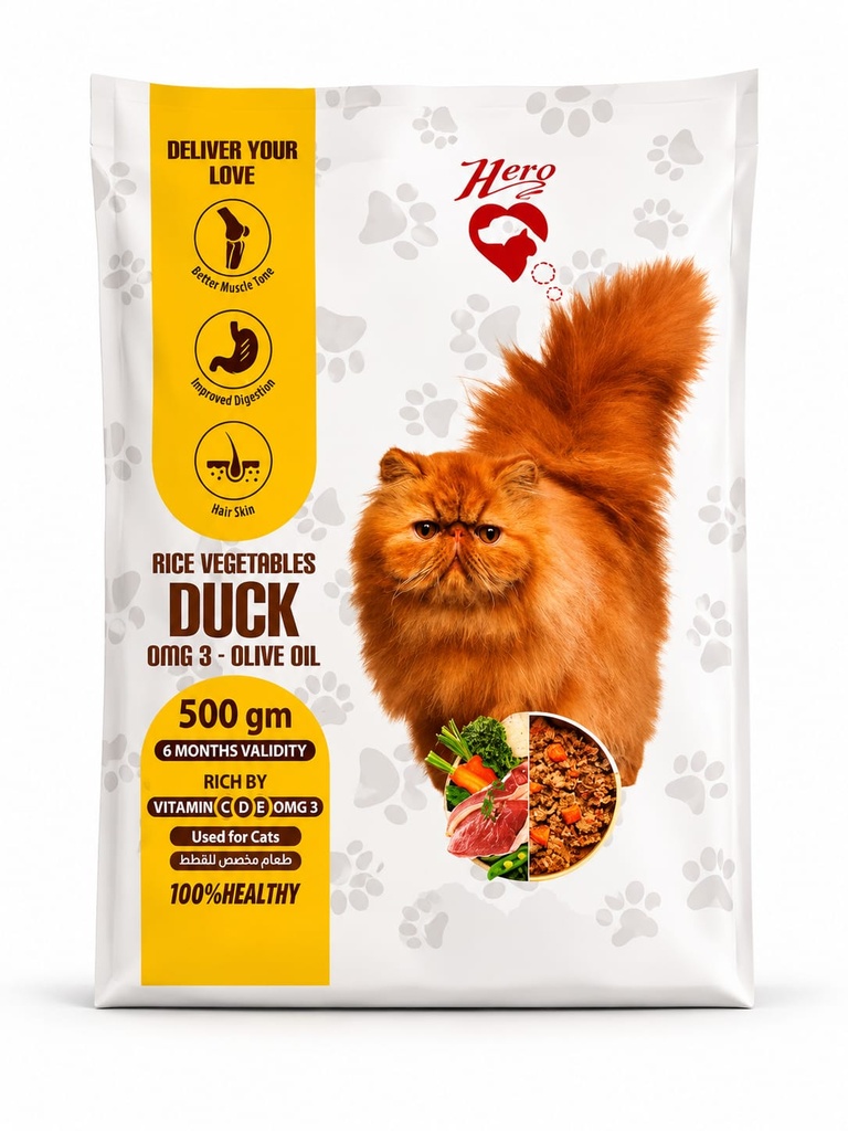 [hc00004] hero cat Duck 500 gm