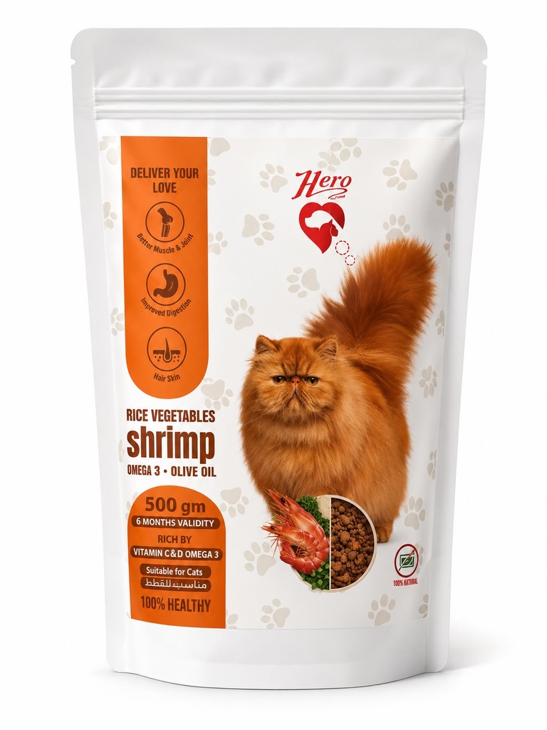 [hc00007] hero cat Shrimp 500 gm