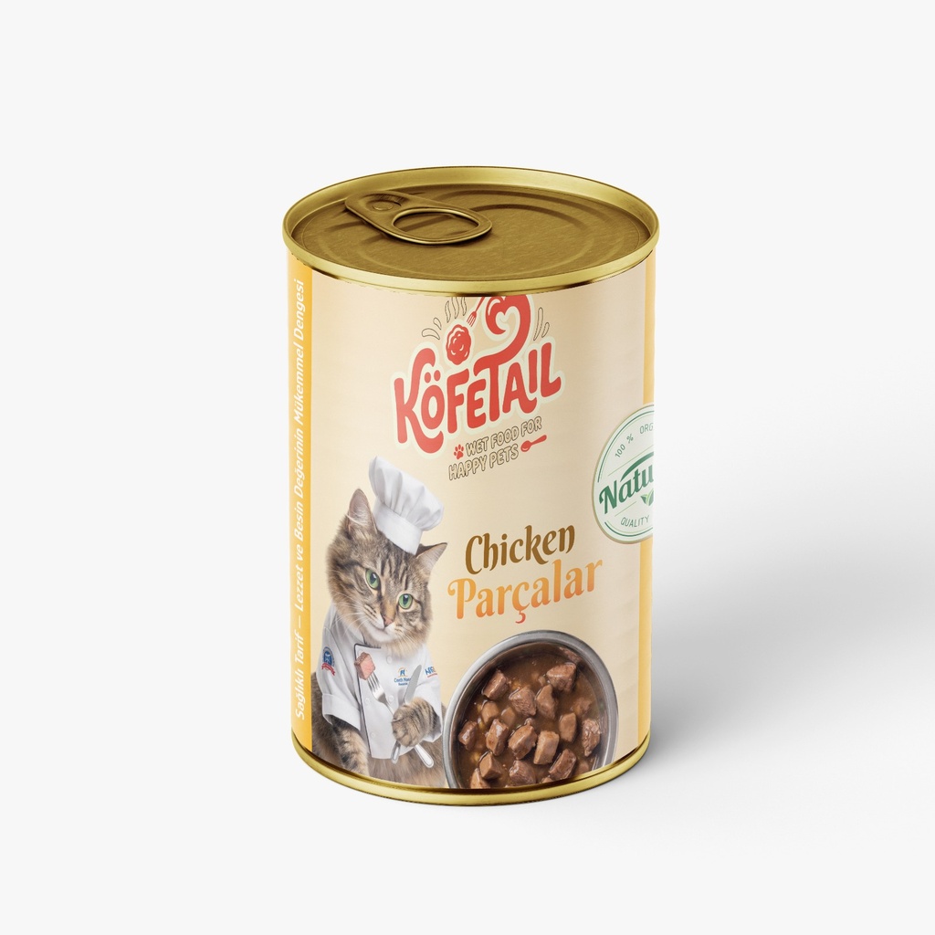 [3048] Kofetail Chunks Can Food For Adult Cat Chicken 400 GM