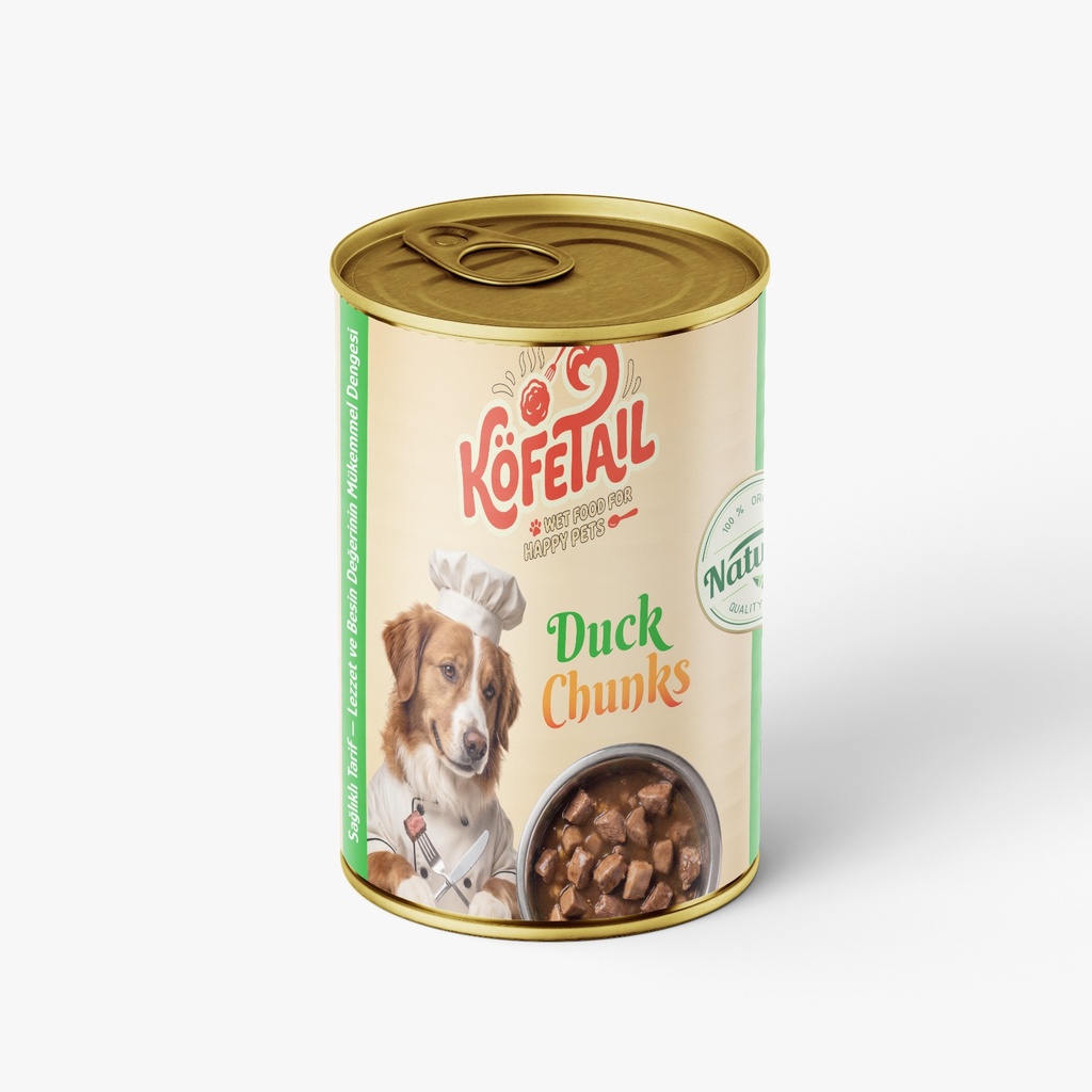 [3046] Kofetail Chunks Can Food For Adult Dog Duck 400 GM