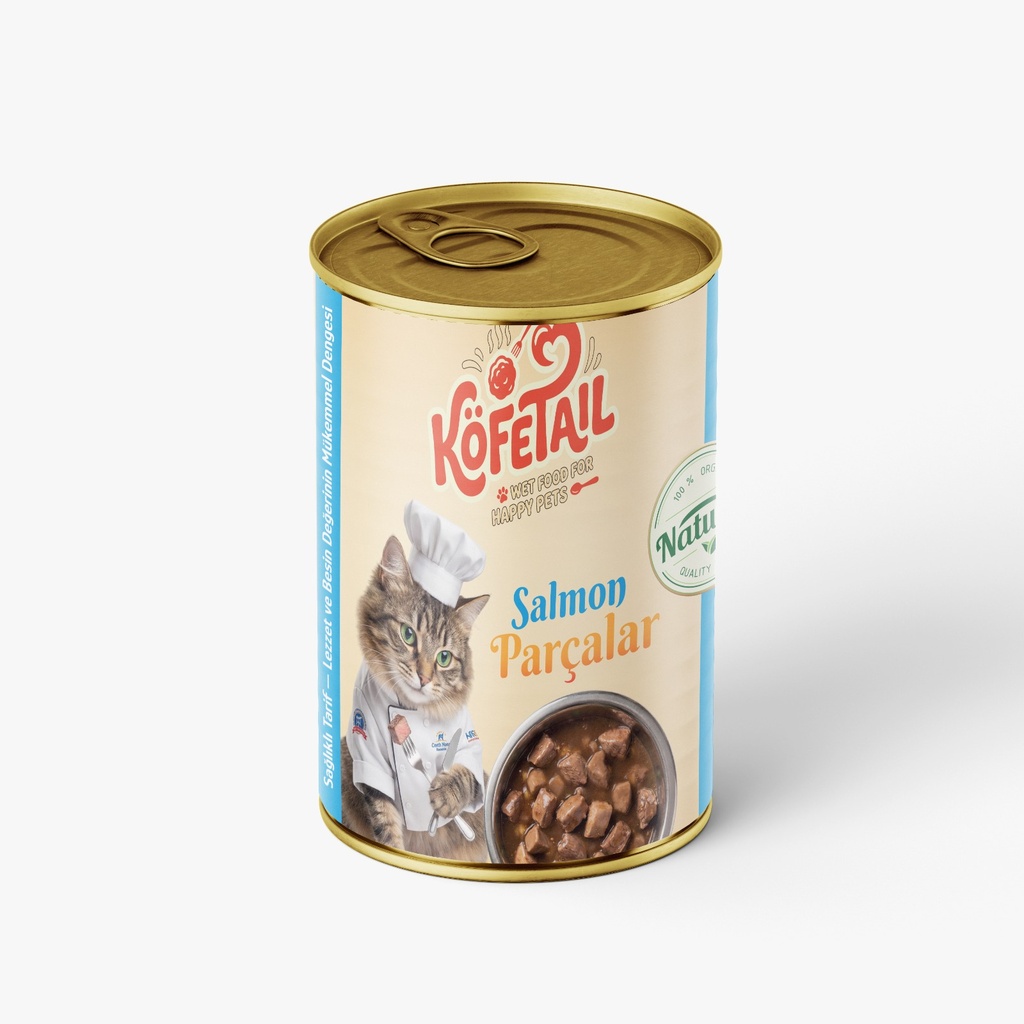 [3049] Kofetail Chunks Can Food For Adult Cat Salmon 400 GM