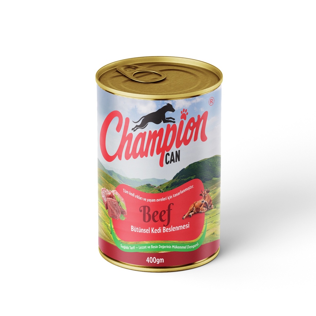 [3018] Champion Chunks Can Food For Adult Dog Beef 400 GM