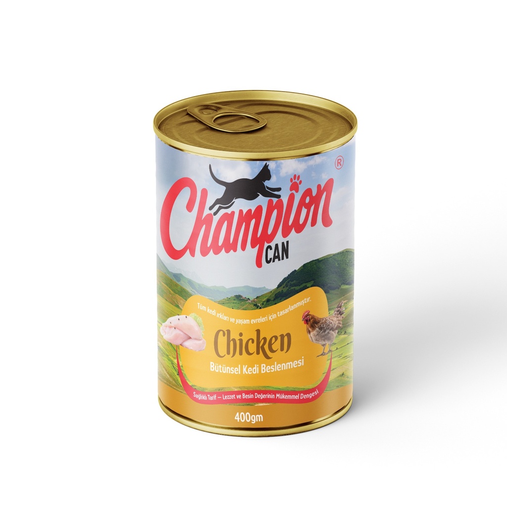 [3021] Champion Chunks Can Food For Adult Cat Chicken 400 GM