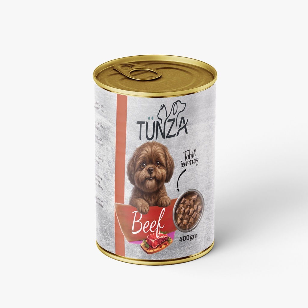 [3015] Tunza Chunks Can Food For Adult Dog Beef 400 GM