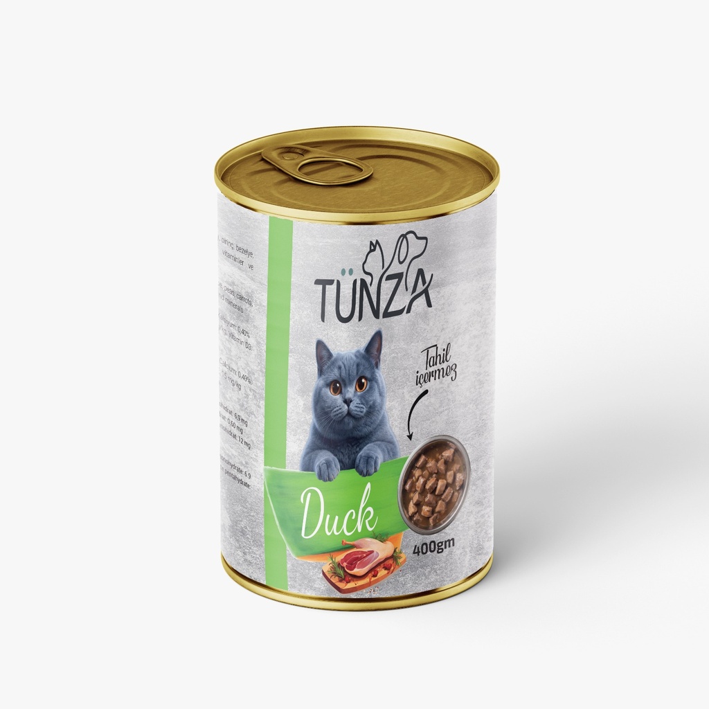 [3016] Tunza Chunks Can Food For Adult Cat Duck 400 GM