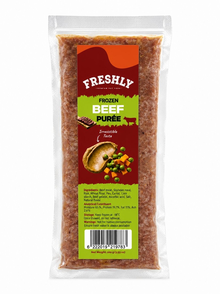 [fmb00104] Freshly Puree 100 gm Beef بالخضار