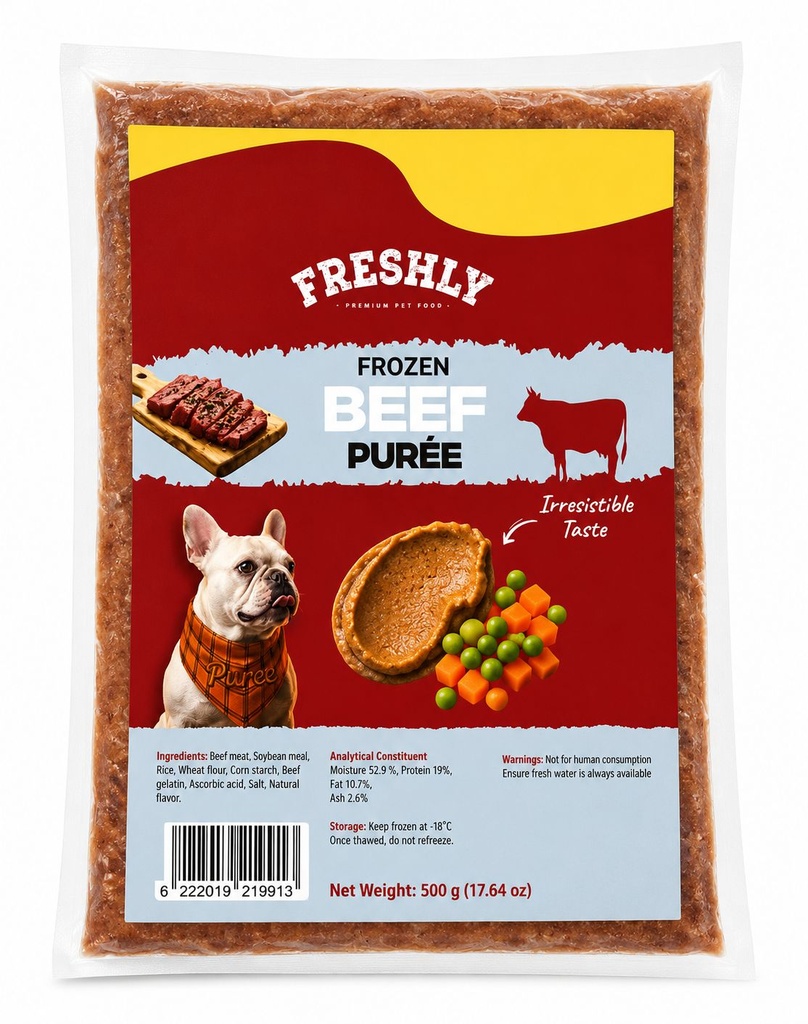 [fmb001012] Freshly Puree 500 gm Beef سادة