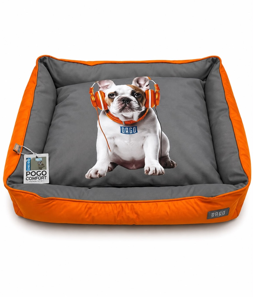 Accessories orgo Dog & Cats ORGO - POGO BED - For Dog & Cats - Rectangular  with curve M Orange