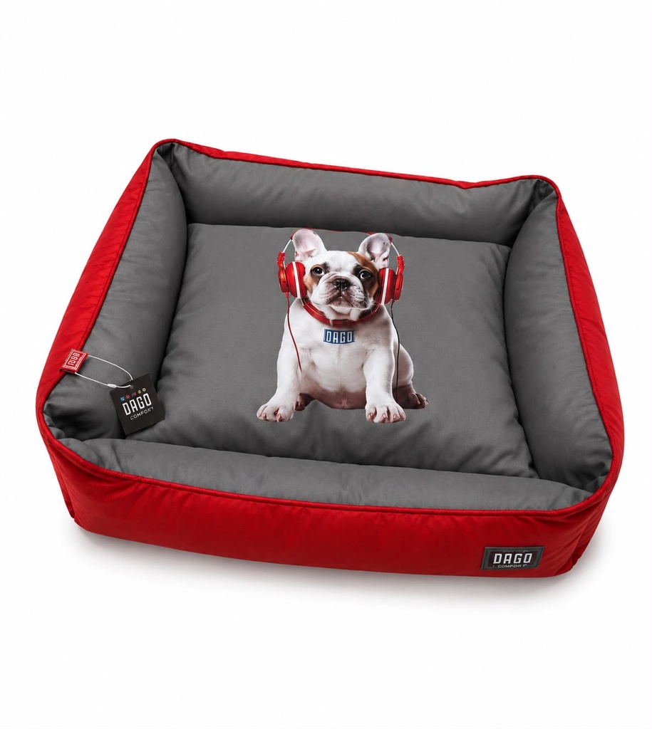 Accessories orgo Dog & Cats ORGO - POGO BED - For Dog & Cats - Rectangular  with curve L Red