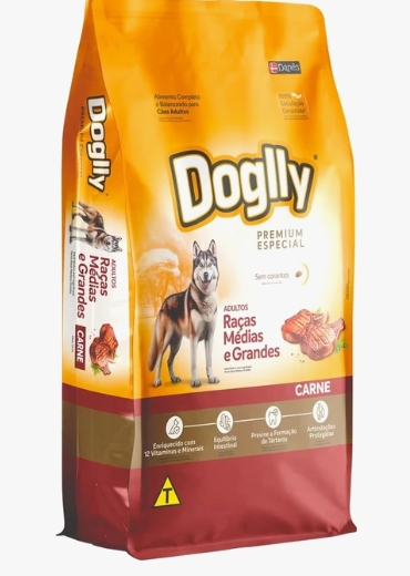 Doglly - Dry Food - Adult Dogs - 1 Kg - Carne