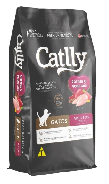 Catlly - Dry Fod - For Adult Cats - 1 Kg - Meat & Vegetables