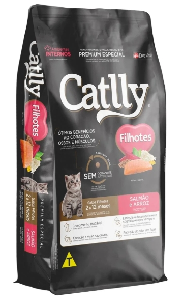 Catlly - Dry Fod - For Kitten Cats - 1 Kg - Salmon