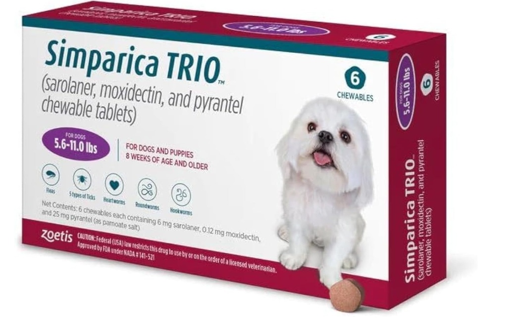 SIMPARICA TRIO 2.5K : 5K