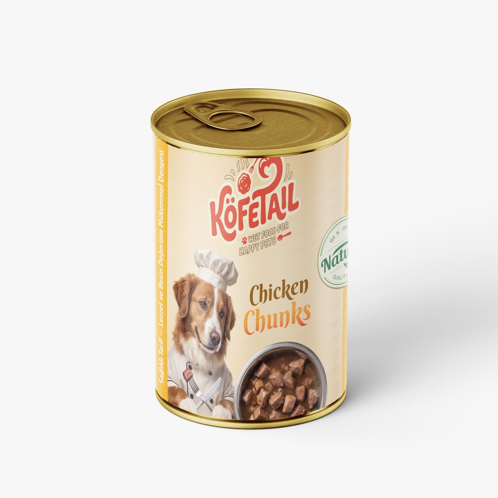 [3045] Kofetail Chunks Can Food For Adult Dog chicken 400 GM