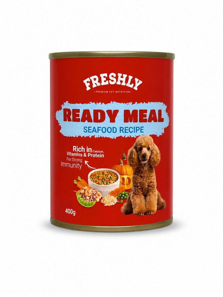 [Wet Food Meal 07] freshly Meal Can Food For Dog seafood Soup 400 GM -